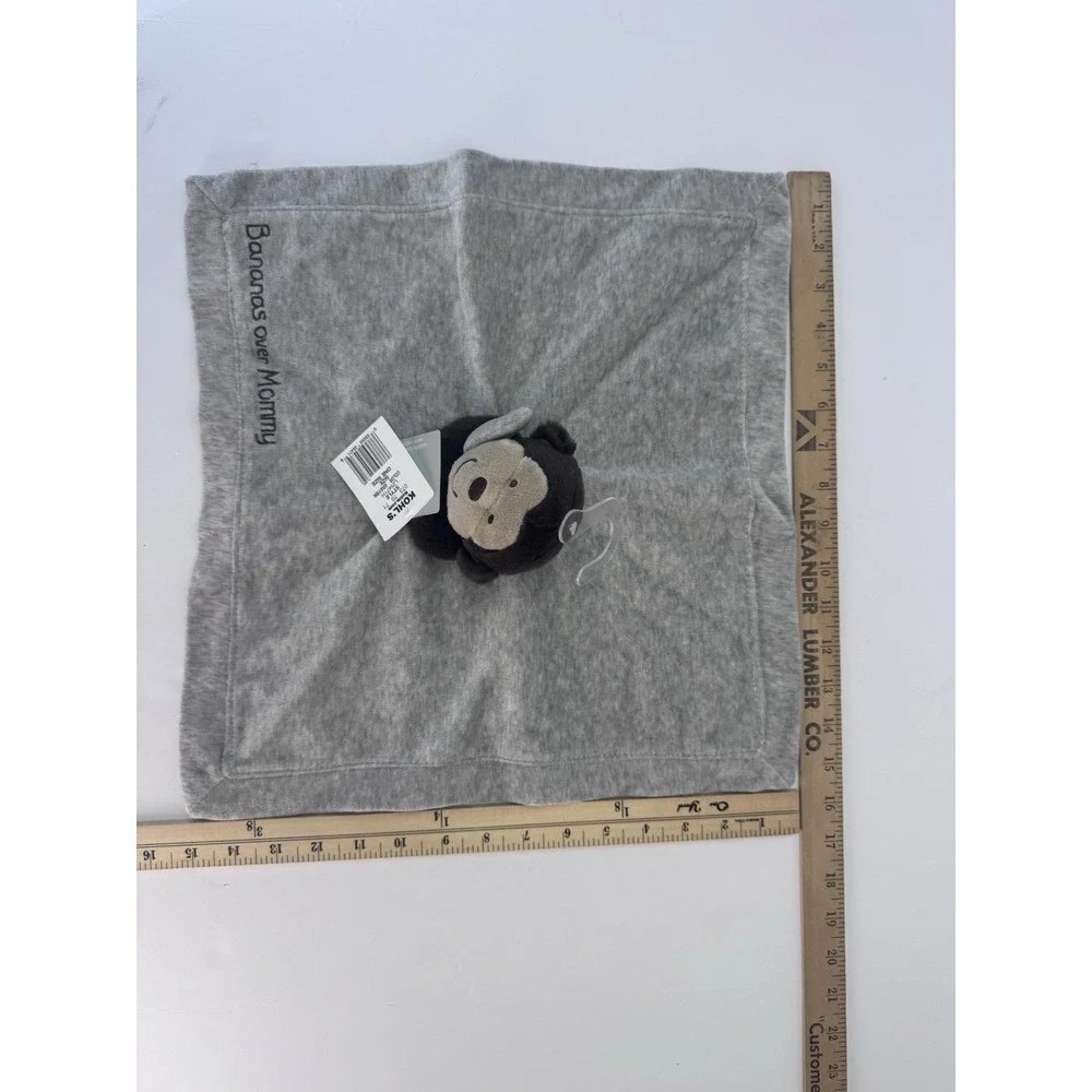 Carters Monkey Baby Security Blanket 